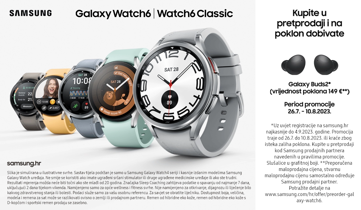 NOVO! Samsung Galaxy Watch6